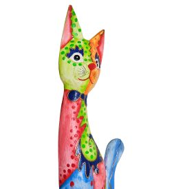 99-284 Статуэтка «Кошка» 80 см (албезия, о.Бали)