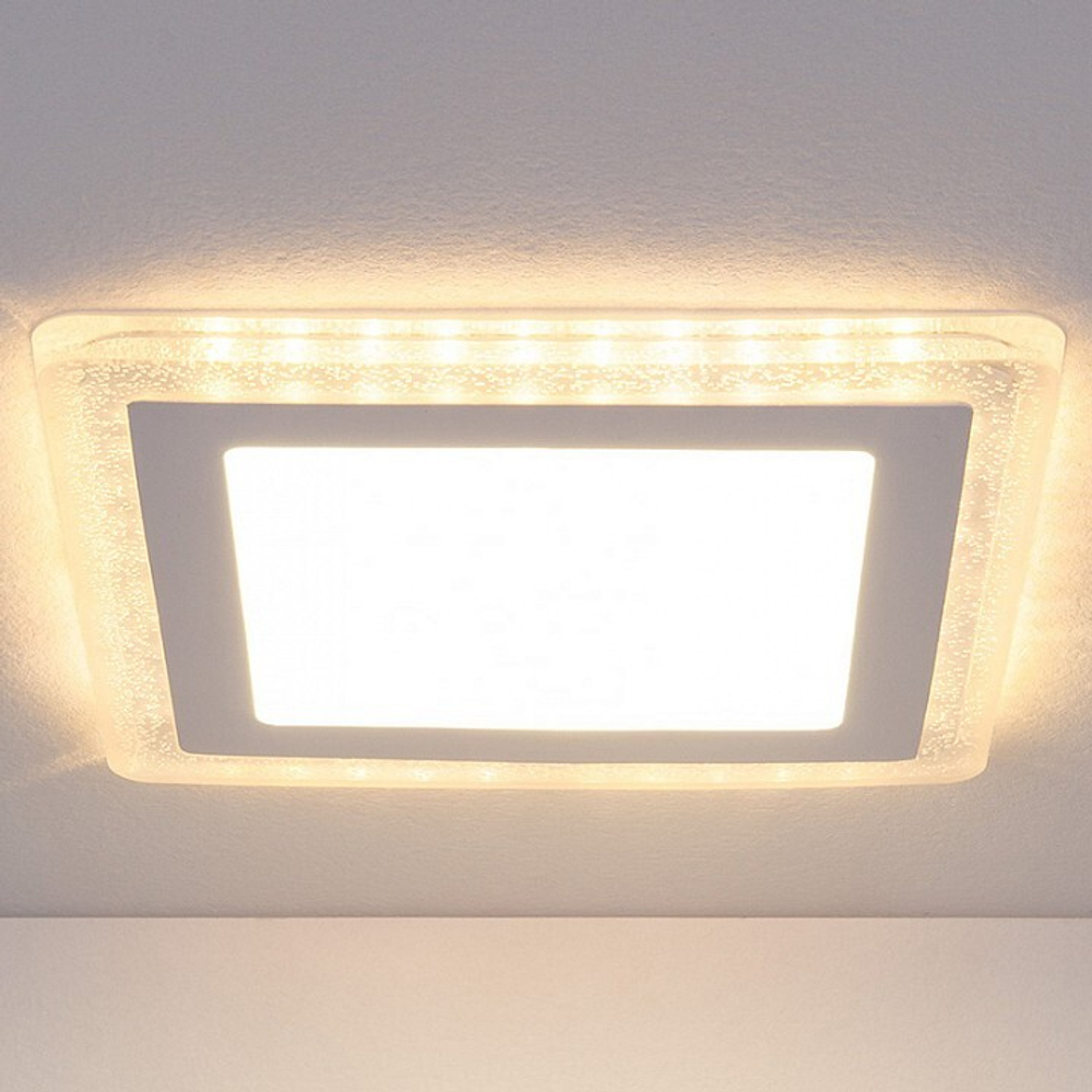 Встраиваемый светильник Elektrostandard DLS024 12+6W 4200K