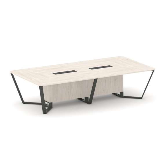 Steel Meet Стол переговорный прямоугольный KD-PR.B.SP-12 Денвер Светлый/Металл Антрацит 3200*1600*75