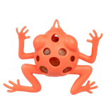 Мякиш лягушка 9 см, 4 цвета микс, шарики внутри, с-30453