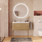Тумба с раковиной CEZARES IDRA 98 Rovere Tabacco
