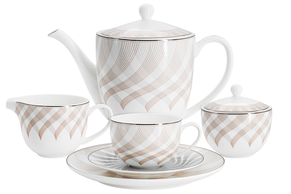 Чайный сервиз 21 предмет на 6 персон Anna Lafarg Emily Оскар