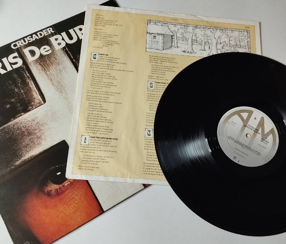 Винтажная виниловая пластинка LP Chris de Burgh Crusader (Holland 1979) Just In Time