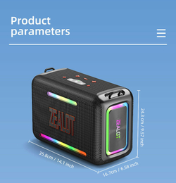 Беспроводная колонка ZEALOT S95, 120W c RGB подсветкой