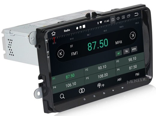 Магнитола Volkswagen T5, T6, Tiguan, Passat, Polo, Jetta, Amarok, Golf и др., Skoda Fabia, Rapid - Carmedia MKD-9613-P4N на Android 11 и 2ГБ-32ГБ