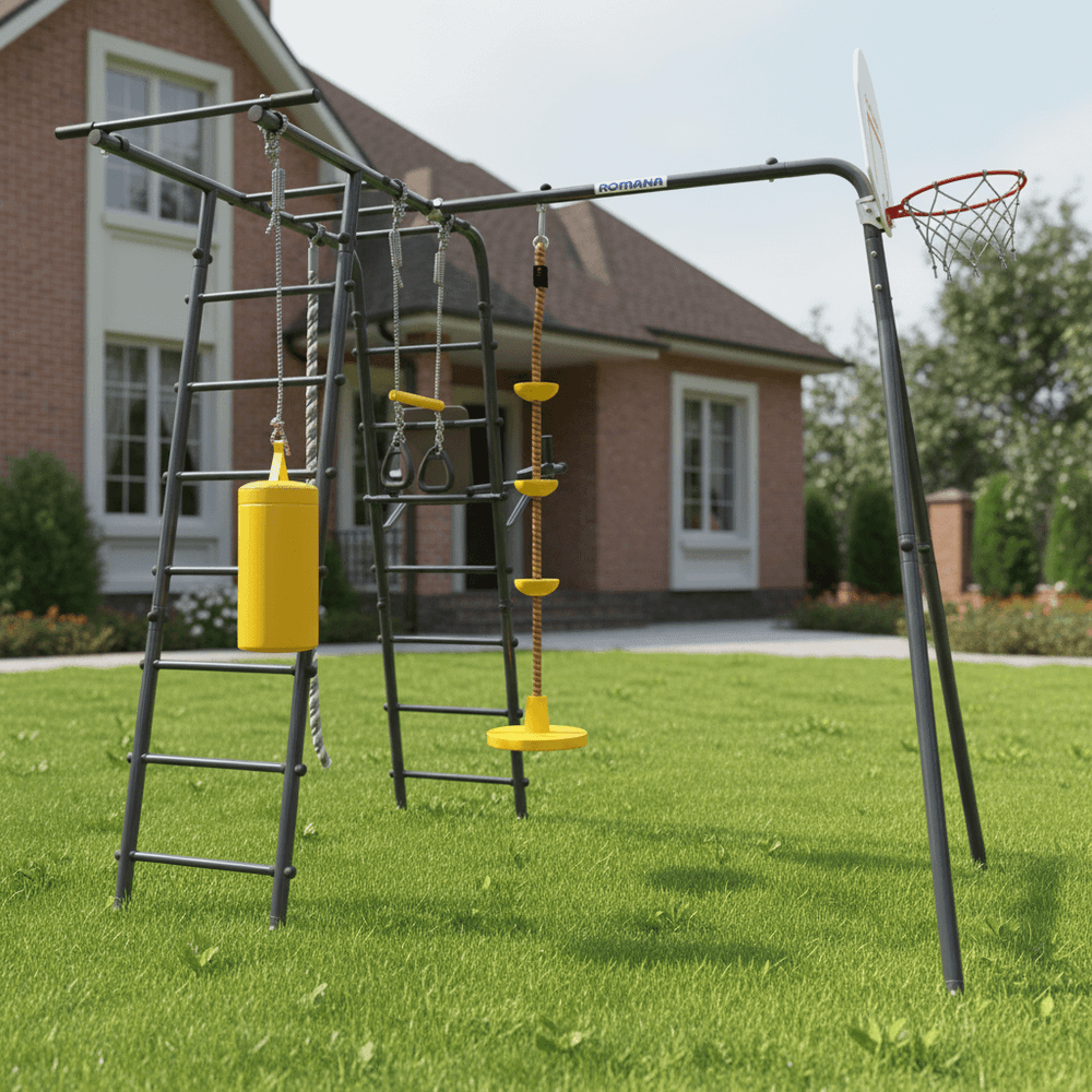 ROMANA Спорт (антрацит) (с пластиковыми качелями)