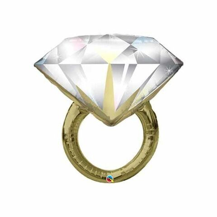 Шар фигура "Кольцо с бриллиантом" 96 см