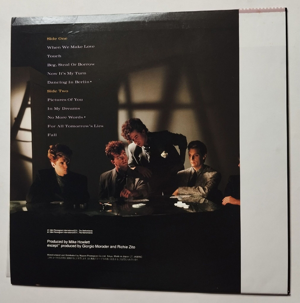 Винтажная виниловая пластинка LP Berlin Love Life (Japan 1984) (Obi)