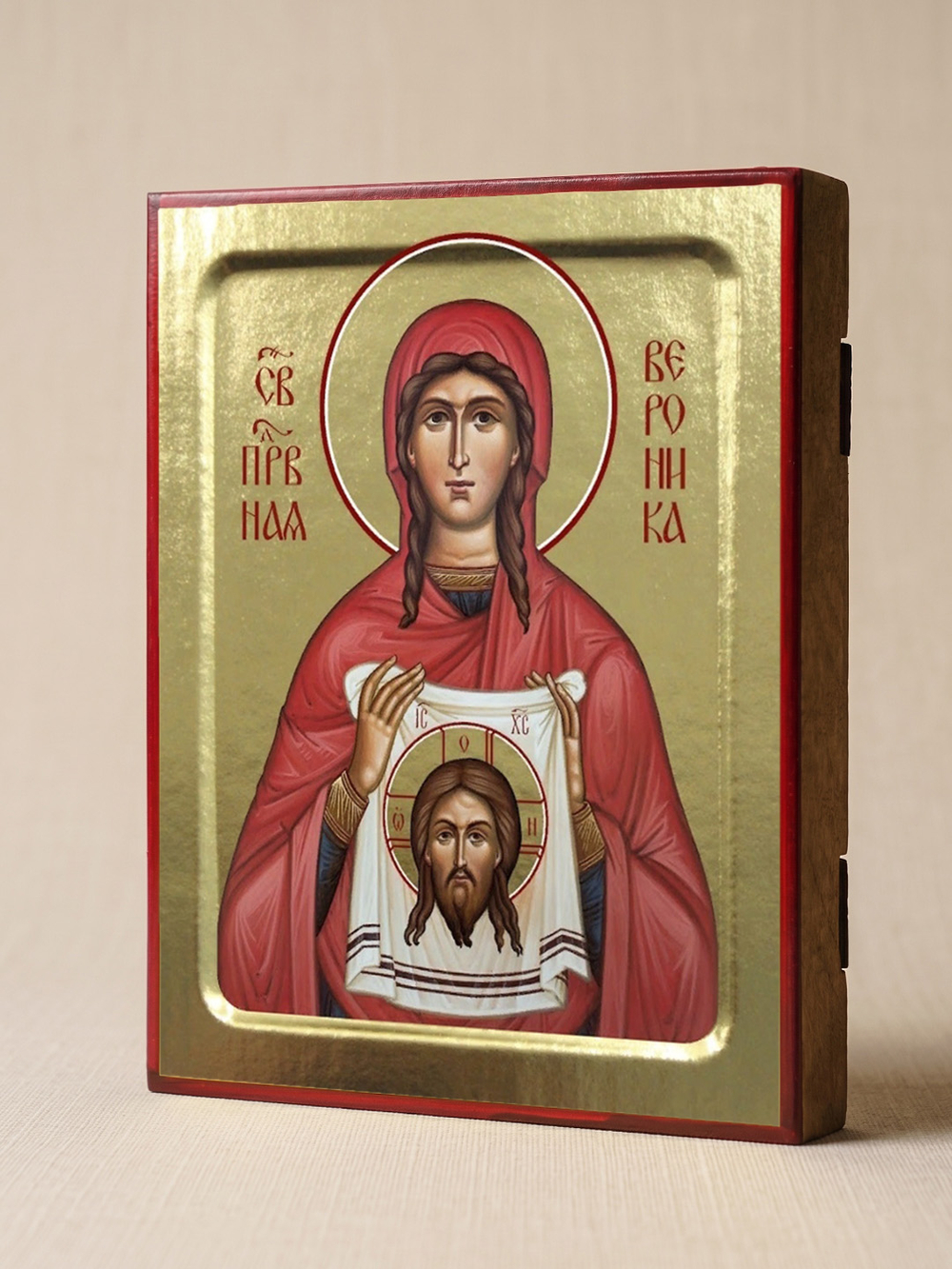 Икона Вероники, святой праведной на дереве: 125 х 160 (Синопсисъ)
