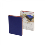 Записная книжка 12,7 см х 18,0 см, Yalong, интегр. переплет, иск. кожа, ляссе-закладка с металлич. фурнитурой, тонир. срез, ассорти, клетка, 112 л,