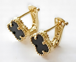 Серьги из серебра с позолотой