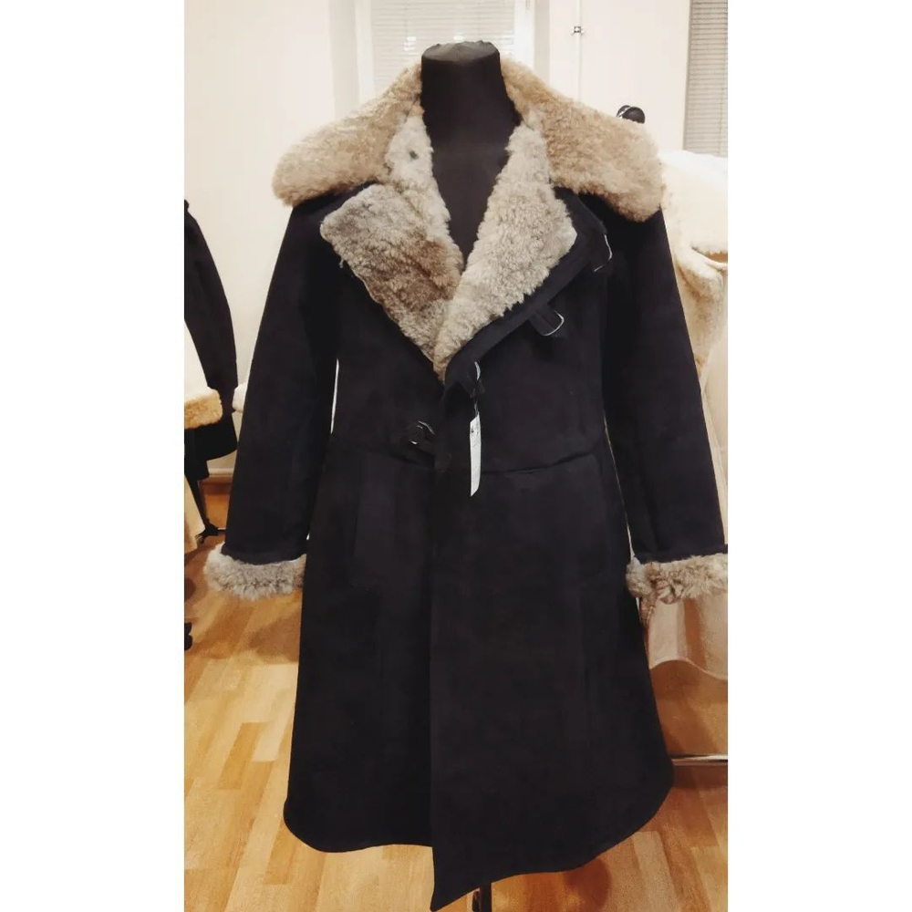 Бекеша, мужская дубленка из натуральной овчины ГОСТ: 7416-73 чёрная