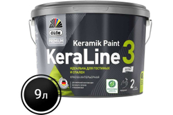 Краска для стен и потолков Dufa Premium KeraLine Keramik Paint 3 глубокоматовая прозрачная база 3