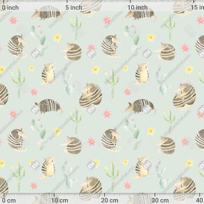 Броненосцы мятный фон by mamka_panamka 484 DPI