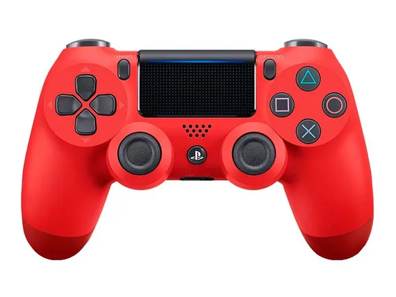 Геймпад Sony DualShock PS4 Оригинал Б/У (Красный, Датчики холла)
