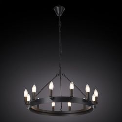 Citilux Смитсон CL470112 Люстра замковая подвесная Чёрная