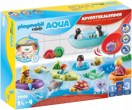 Конструктор PLAYMOBIL 1.2.3  71086 AQUA Адвент-календарь