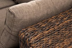 "Лунго" трансформирующаяся лаунж-зона из искусственного ротанга (гиацинт), цвет коричневый