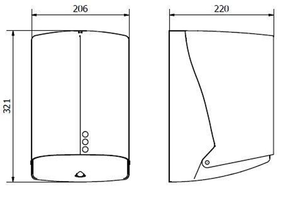 Диспенсер бумажных полотенец ABS WICK EVO 04112.W белый