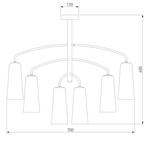 Подвесная люстра Eurosvet Omber 70137/6 латунь