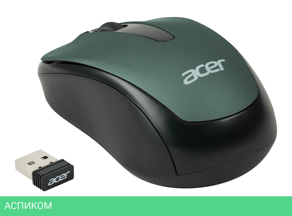 Мышь Acer OMR135 зеленый (ZL.MCEEE.01I)
