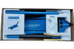 Подкатной домкрат 3т GW-031 Great Wolf низкопрофильный гидравлический, 78-505мм