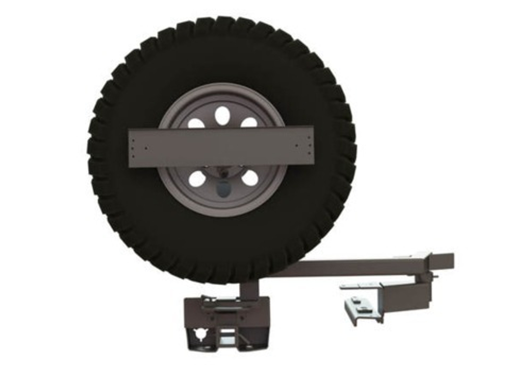 Калитка в штатный бампер Toyota Land Cruiser Prado 120