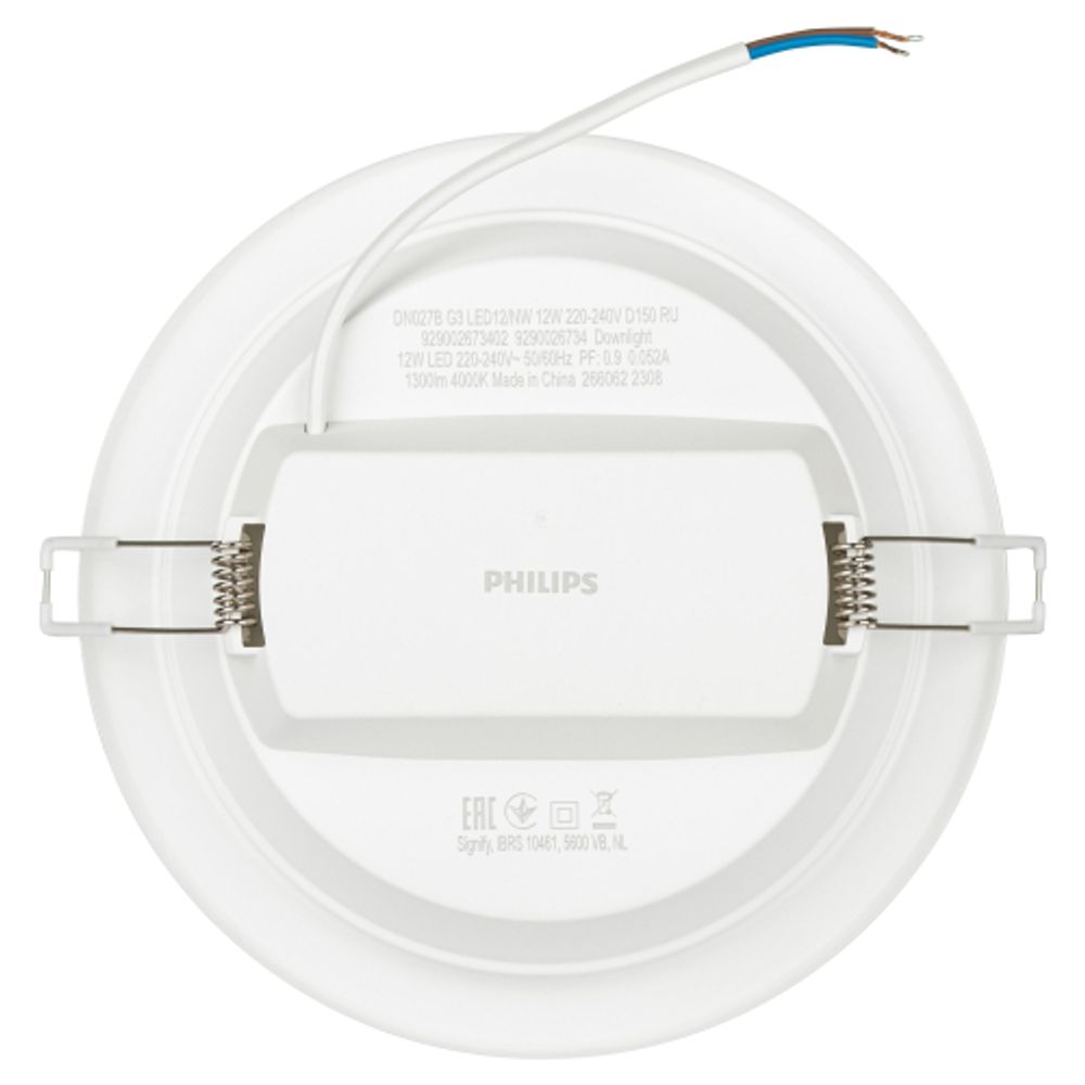 Светильник светодиодный встраиваемый Philips DN027B LED12 12Вт 4000К 220-240В D150