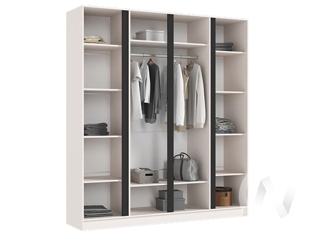 Шкаф 4-х ств. (2000) Келвин (кашемир/кашемир)