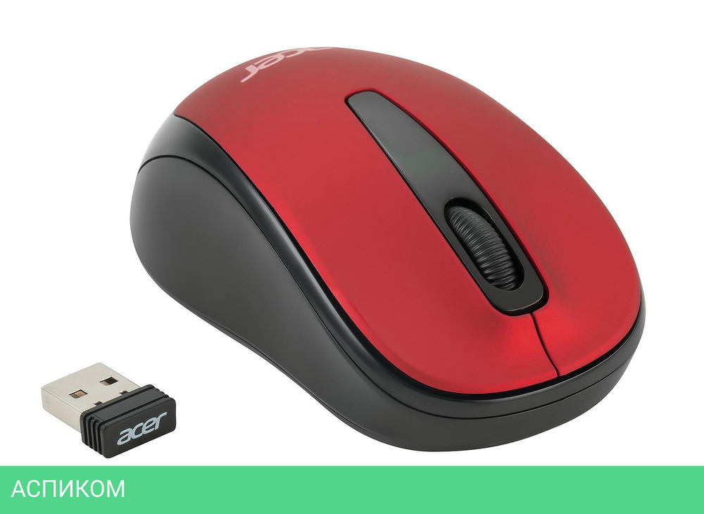 Мышь Acer OMR136 красный (ZL.MCEEE.01J)