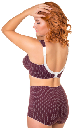 1121/C бюстгальтер "Вино в крапинку"