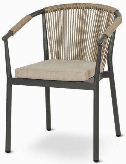 Cтул садовый Rope бежевый/черный