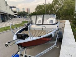 Комплект Алюминиевая лодка (катер) Mikatsu (Микатсу) 470 (Z43) Sport + мотор Yamaha F60FETL