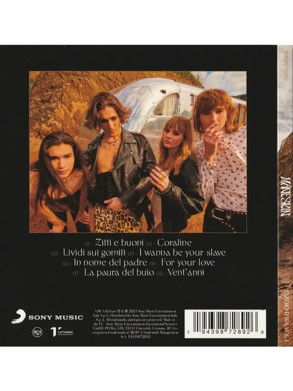 Maneskin. Teatro d'ira - Vol. I (CD) Манескин