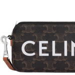 CELINE Cow Leather Shoulder Bag, Crossbody Bag, Clutch Regular Men"s Tawny