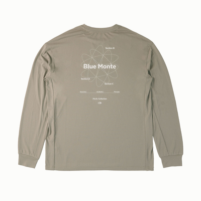 Лонгслив Nothomme Blue Athletic Casual Reflective Crew Neck Long-Sleeve Tee