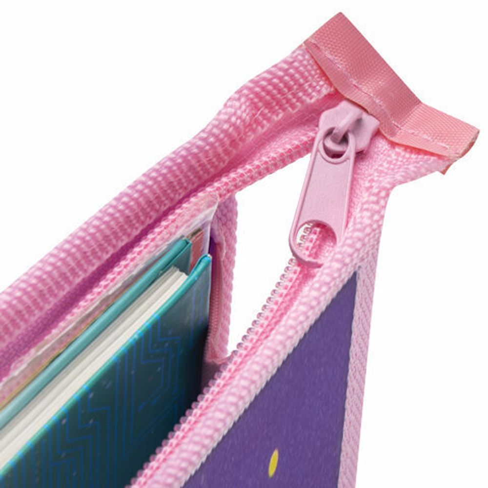 Папка для тетрадей ЮНЛАНДИЯ А4, 1 отделение, пластик, молния сверху, "Rainbow unicorn", 228146