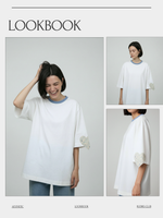 Футболка оверсайз женская белый Синички