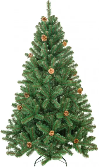 Искусственная елка Лапландия с шишками 180 см., мягкая хвоя, ЕлкиТорг (12180)