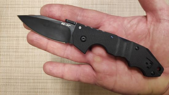 Складной нож Cold Steel "MINI AK-47 "Carpenter CTS® XHP c клинком из стали CTS-XHP, рукоять G10