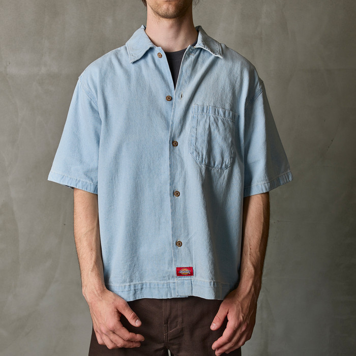 Рубашка мужская Dickies Short Sleeve Denim Shirt 