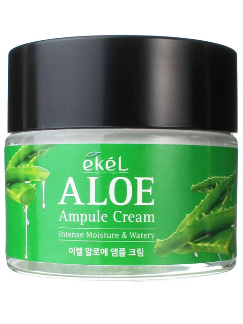 EKEL Крем для лица с алоэ Ampule Cream Aloe 70 мл (64356)