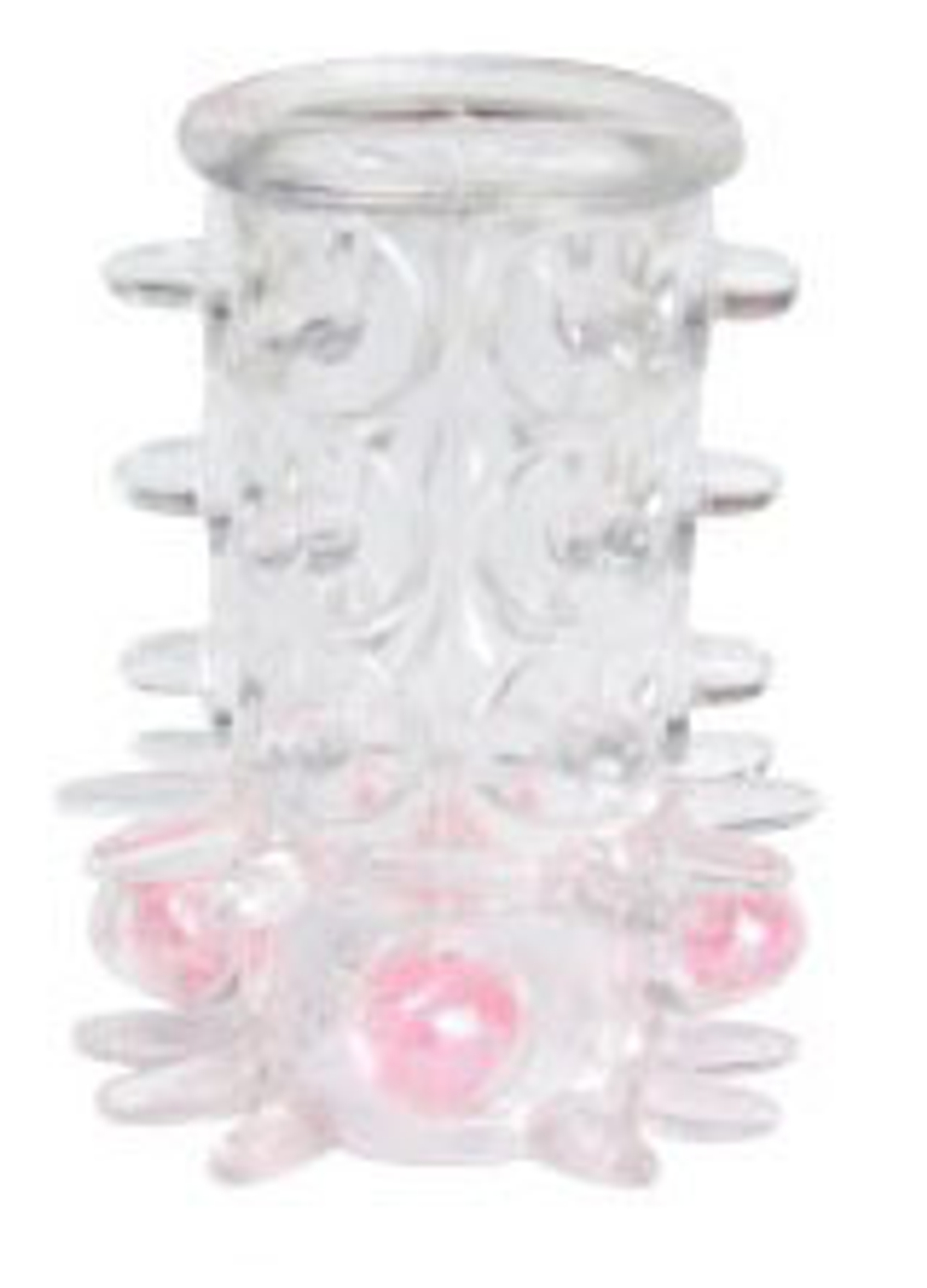 Нарядная насадка на фаллос с шипами и бусинами