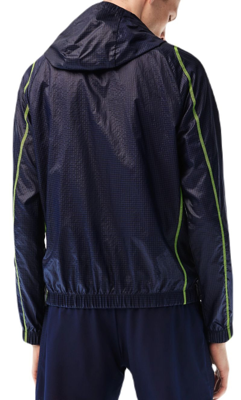 Куртка теннисная Lacoste SPORT Roland Garros Edition After-Match Jacket - navy blue/yellow - Blue