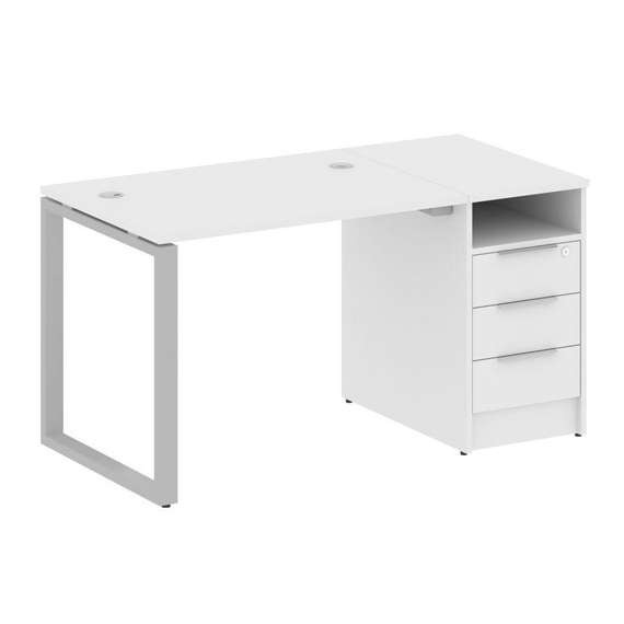 Метал Систем Рабочая станция с тумбой на О-образном м/к БО.РС-СТП-1.1