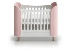 Кровать-трансформер Ellipse Kidi Soft mini Розовая