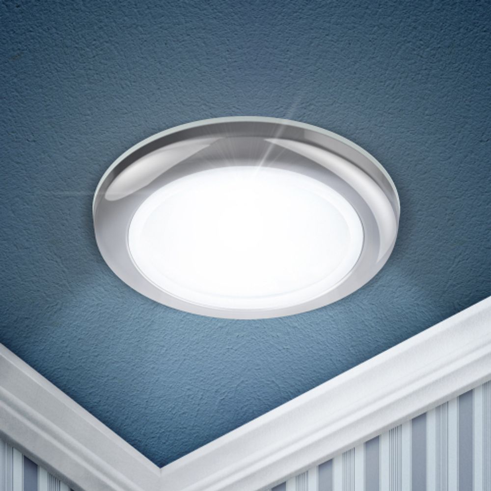 WR1 CH Светильник ЭРА влагозащищенный MR16,12V/220V, 50W хром | Влагозащищенные встраиваемые светильники