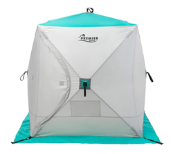Зимняя палатка Premier Fishing Куб 1,5х1,5 biruza/gray PR-ISC-150BG