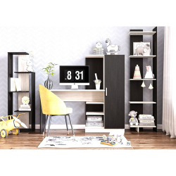 Стол компьютерный Бейсик, венге/лоредо