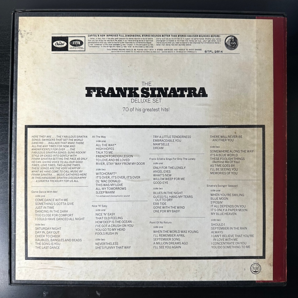 Frank Sinatra ‎– The Frank Sinatra Deluxe Set 6LP (США 1968г.)